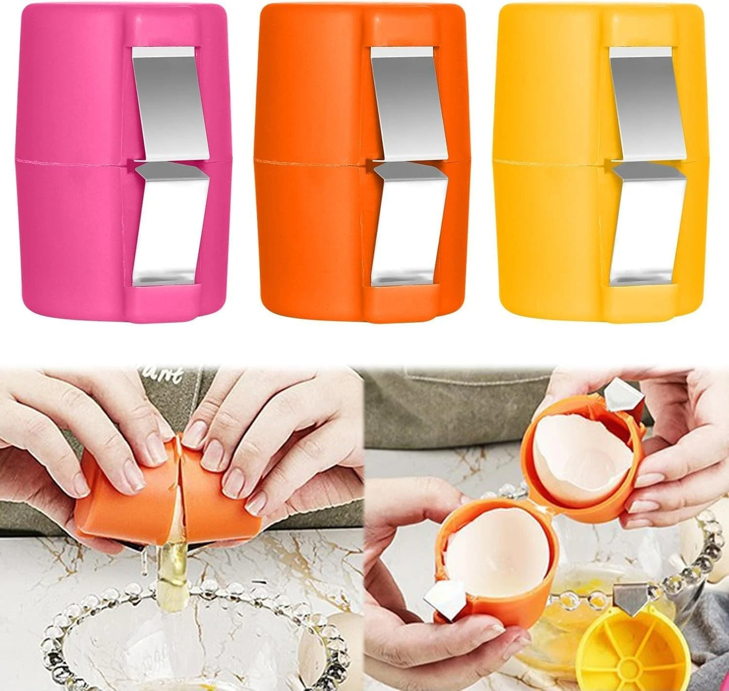 Egg Shell Opener – Durable Design, Smooth Cutting, Comfortable Grip | Easy Egg Opening Tool for Kitchen & Daily Cooking Use