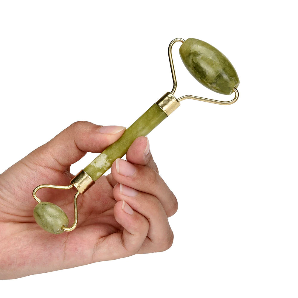 Flawless Jade Roller With Guasha (Marble Stone) Stimulates healthier skin