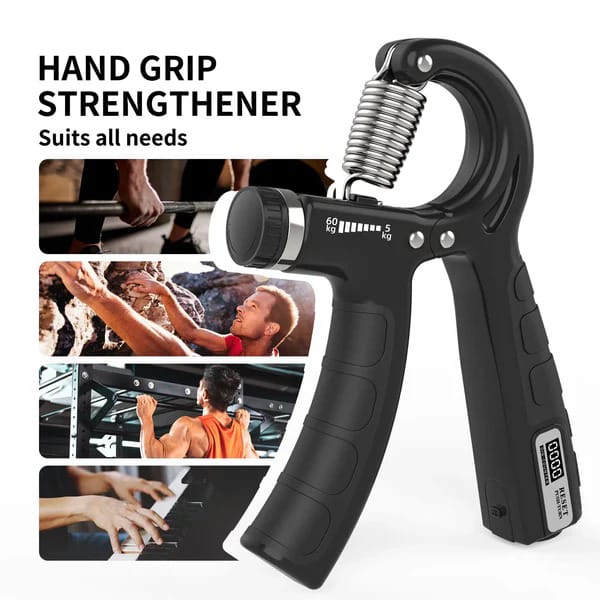 Adjustable Exerciser Hand Gripper With Counter Strengthener Adjustable Resistance Wrist Strengthener Forearm Gripper Hand Workout Squeezer Grip Strength Trainer(Random color)