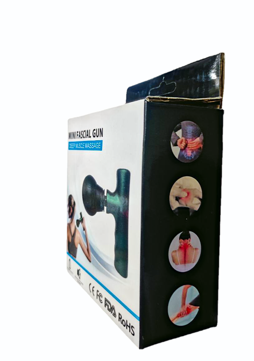 Mini Rechargeable Fascial Gun – Portable Deep Muscle Massager for Pain Relief and Relaxation - Random Color