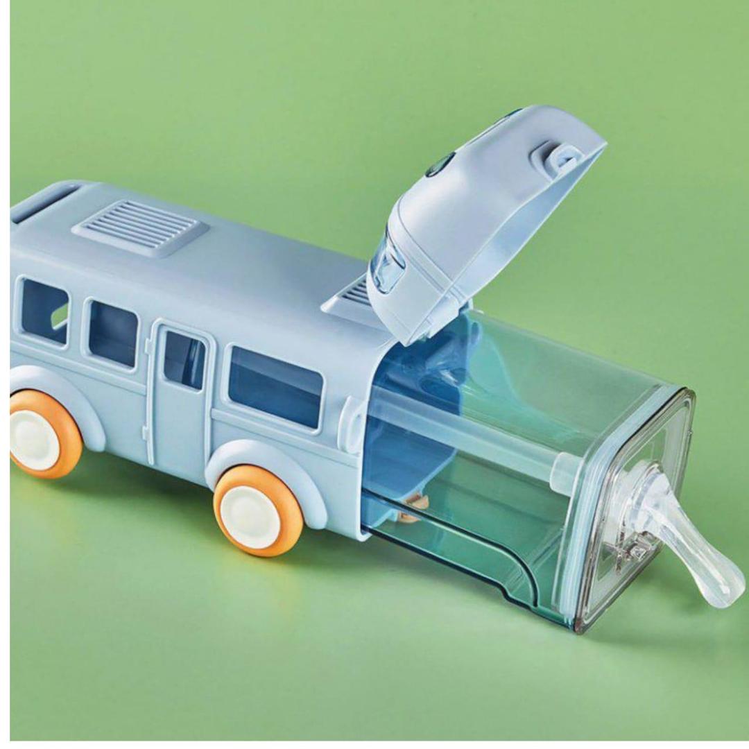 School Bus Water Bottle (Straw Bottle) | School Bus Design Kids Water Bottle
