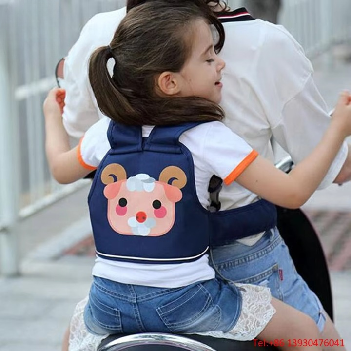 Professional Adjustable Child Safety Seat Belt for Motorcycles | Secure Ride Harness for Kids | Comfortable & Durable Passenger Strap