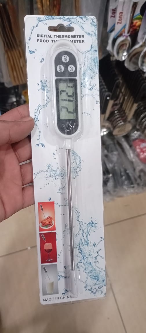 Digital Heat Absorbent Food Thermometer | Instant-Read Probe for Cooking, Grilling, BBQ, Frying, Baking & Kitchen Use | Accurate Temperature Sensor